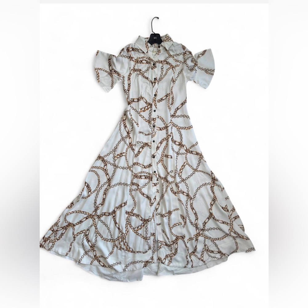 Maeve by Anthropologie Chain Print Maxi Dress – XS - Picture 4 of 6